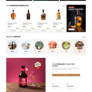 Liquor Shop Website Development