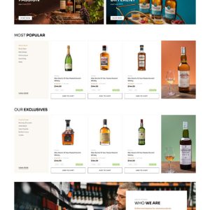 Liquor Shop Website Development