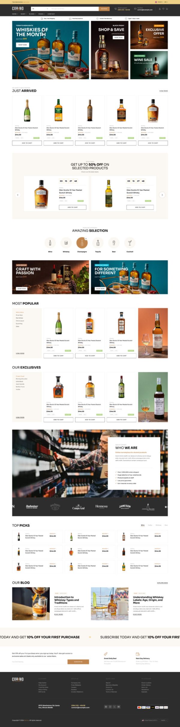 Liquor Shop Website Development
