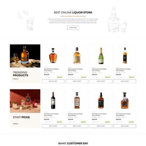 Liquor Shop Website Development