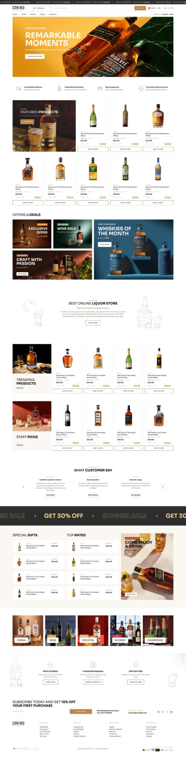 Liquor Shop Website Development