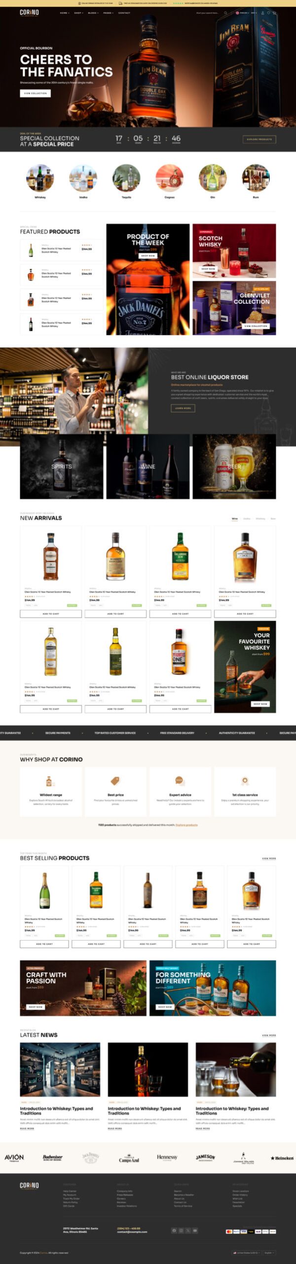 Liquor Shop Website Development