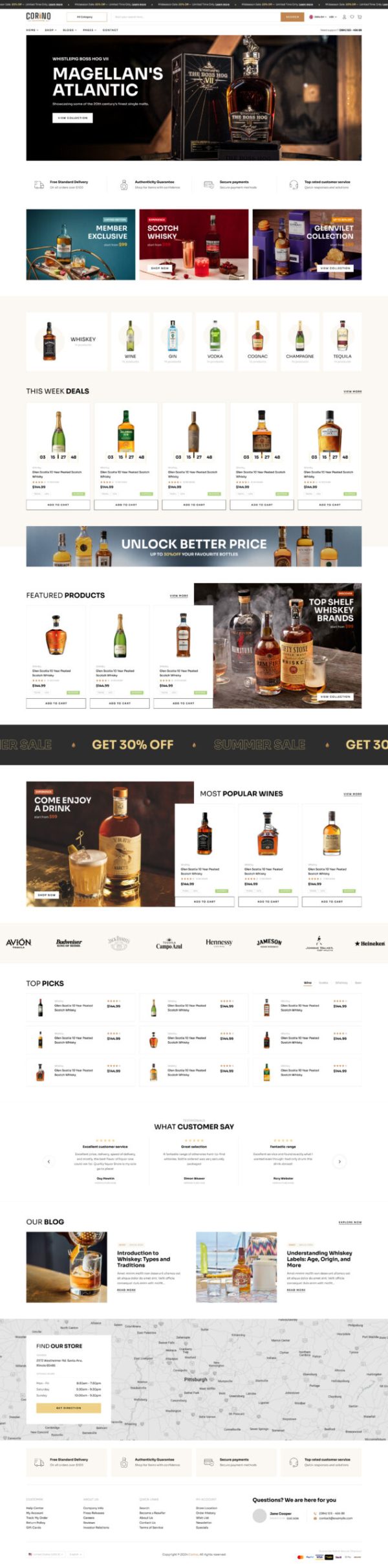 Liquor Shop Website Development