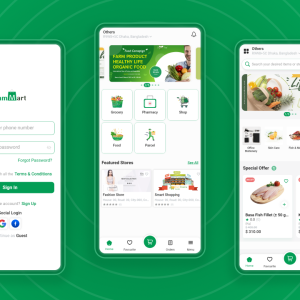 Multivendor Food, Grocery, eCommerce, Parcel, Pharmacy delivery app with Admin & Website