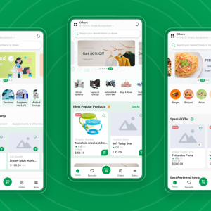 Multivendor Food, Grocery, eCommerce, Parcel, Pharmacy delivery app with Admin & Website