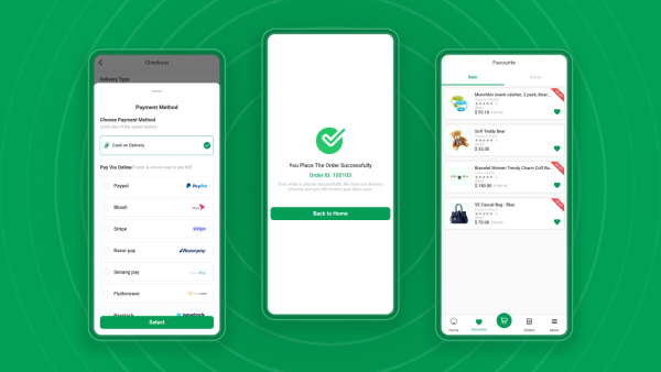 Multivendor Food, Grocery, eCommerce, Parcel, Pharmacy delivery app with Admin & Website