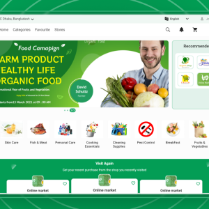Multivendor Food, Grocery, eCommerce, Parcel, Pharmacy delivery app with Admin & Website