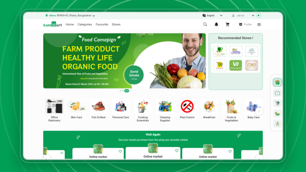 Multivendor Food, Grocery, eCommerce, Parcel, Pharmacy delivery app with Admin & Website
